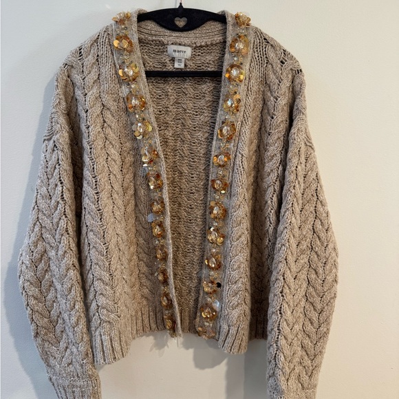 Anthropologie Maeve Cable Knit Cardigan Sweater - Picture 3 of 7